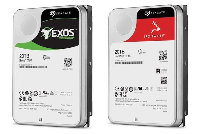 超级豪宅 希捷量产出货 20TB 硬盘 